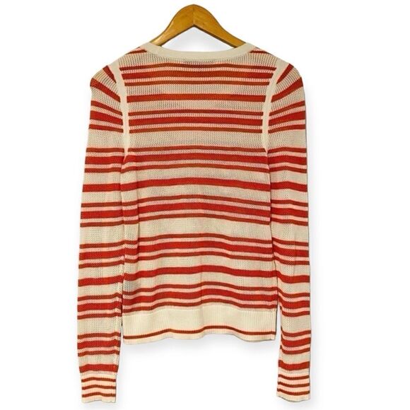 Rag & Bone Jeans Kathie Orange Stripe Sweater Top Size XS - Picture 2 of 5